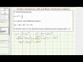 Differential Equations and Initial Conditions