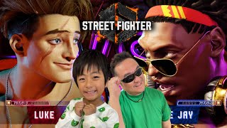 【STREET FIGHTER 6】みなくんとパパ、いずちゃんが対戦してみた！【スト6】
