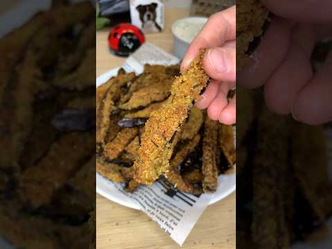👩🏼‍🍳Recette :🔥Eggplant fries🍆 #asmr #food #satisfying #cuisine #recipe #cooking #mukbang #eat