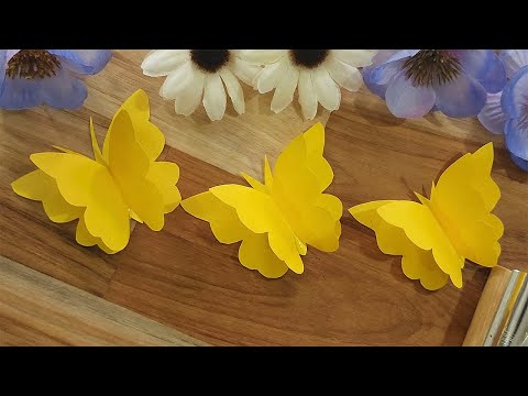 Cómo hacer una mariposa de papel fácilmente🦋 | Mariposas de papel | Manualidades DIY