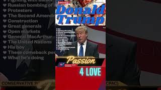 Donald Trump LOVES YOU, EVERYBODY and the WHOLE world! #shorts