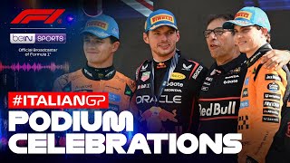 Podium Celebrations | Formula 1 Italian Grand Prix 2025