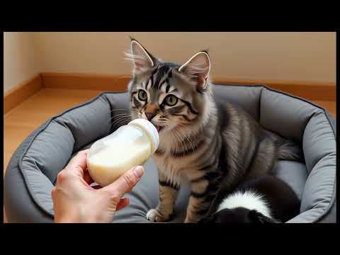 Kitten Cares of a Crying Abandoned Puppy In The Cutest Way