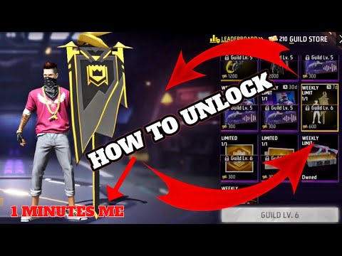 How to unlock guild emote || New Update in guild full details || guild ka 6 lavel kaise khole  ❤👌