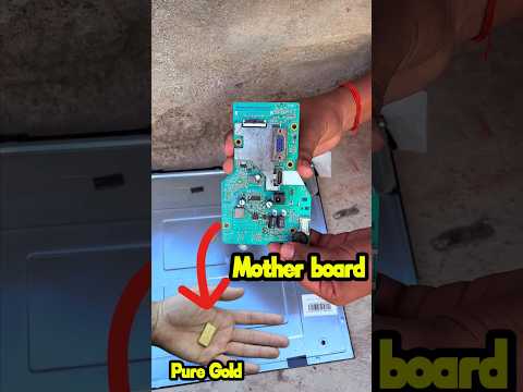 T.V Mother board to Pure Gold Extraction #golddust #gold #shorts