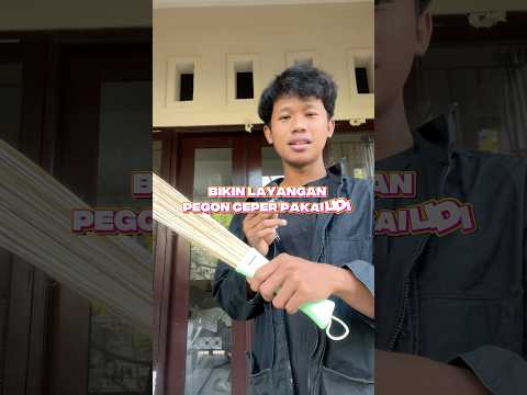 Layangan Gapangan Pegon Ceper Pakai Lidi dan Semat #layanganmini #pegonceper #gapanganceper