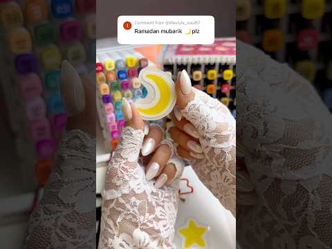 Ramadan Vibes Only ๐โจ #art #diy #craft #sticker #stickerart #cute #satisfying #youtubeshorts