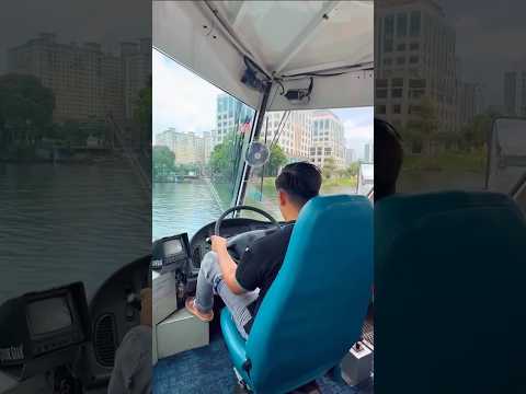 The man drove the bus lowered the river 😱 #shorts #facts #ytshorts #viralvideo #viralshorts
