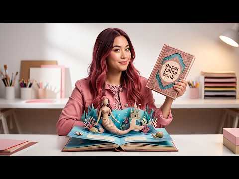 🧜♀️ Pinki Turned Into a Mermaid! 🌊 | Sprunki Underwater Paper Game Book