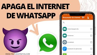 😈😈COMO APAGAR EL INTERNET DE SOLO UNA APLICACIÓN (WHATSAPP, FACEBOOK, INSTAGRAM)😈😈