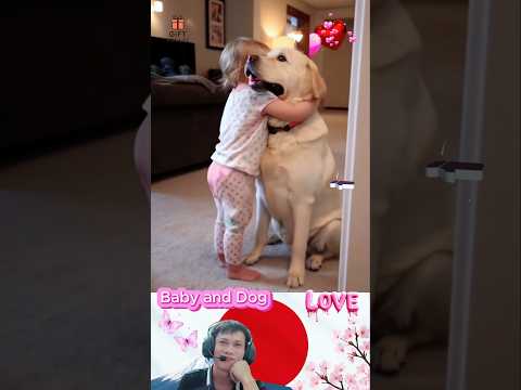 Sweetest hugs between baby and dog♥️🐕♥️#dog #baby #cute #pet #dogshorts #friends #love