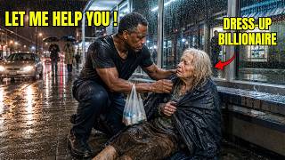 Black Janitor Took the Old Beggar Home in the Storm — Next Morning He Froze When Saw Her on the News