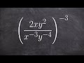 Power Rule and Negative Exponents