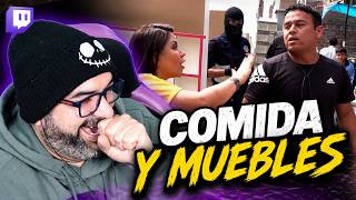 MUEBLES Y COMIDAS EN LA CALLE