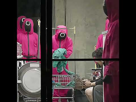 pink guard in real life | Squid game prank | spooky super slowed