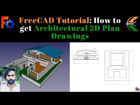 FreeCAD Tutorial: How to get Architectural 2D Plan...