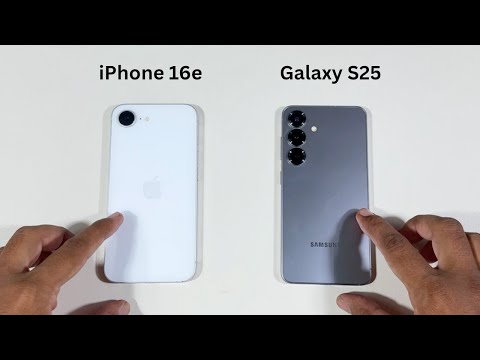 Apple iPhone 16e vs Samsung S25 Speed test and Camera Comparison