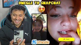OMEGLE to SNAPCHAT 🔥  Video call 👀😍🫶
