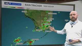 Hot and humid start to Sunday across South Florida with a few pop-up storms