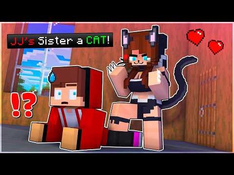 MAIZEN : JJ's Sister Became a CAT!? - Minecraft Animation JJ & Mikey