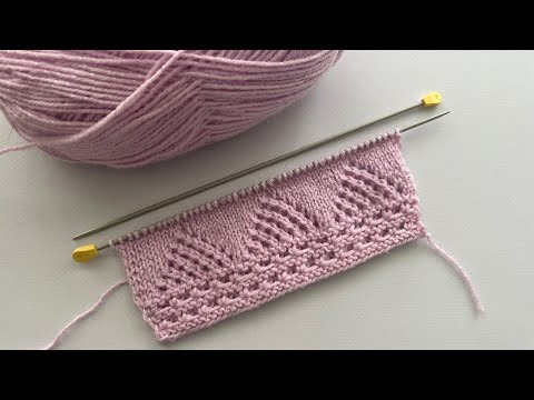 Zarif Ve Kolay İki Şiş Örgü Modeli 🎉Yelek, Hırka, Bluz, Şal İçin Örgü Modelleri /Knitting Crochet