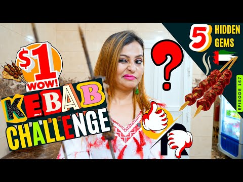 $1 Kebab Eating Challenge at Dubai’s oldest Kebab Shops - Best and cheapest Kebab ever had in Dubai