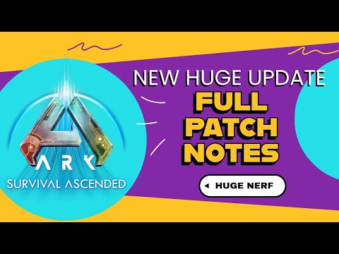ARK's HUGE Patch is Live! - This NERF is CRAZY! - Full Details