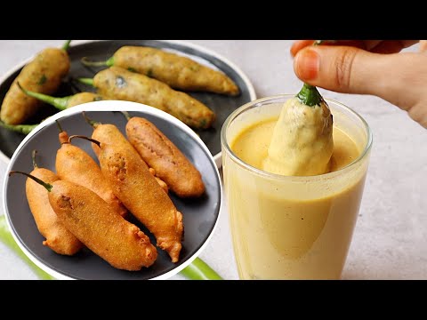 హోటల్ స్టైల్ మిర్చి వడ? ఒక్కసారి రుచి చూస్తే ఇక వదలరు? Mirchi Pakoda | Mirchi Bajji | Mirchi Vada