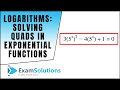 Exponential and Quadratic Equations