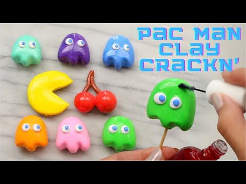 DIY Clay Art, Pac Mac Clay Cracking ASMR