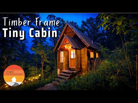 Dreamy Timber Frame Tiny House Cabin! TOUR & Small Space Design Ideas