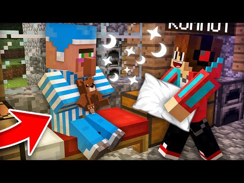 КАК МНЕ ЗАСТАВИТЬ ЗАСНУТЬ ЭТОГО ЖИТЕЛЯ В МАЙНКРАФТ | Компот Minecraft