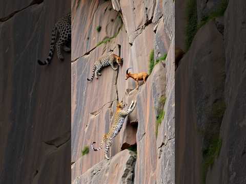 Goats life 🙏🐆 #shortsvideo #viralvideo #leopardadventure  #goatclimbing #mountains