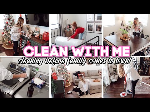 CLEANING BEFORE FAMILY COMES TO TOWN // clean with me // Christmas 2024