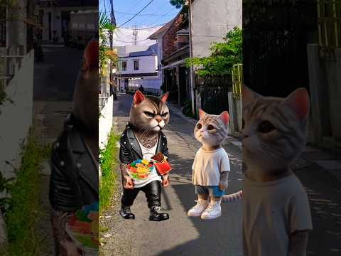 Kitten was robbed #cutecat #cartoon #animation #family #pov #ytshorts #cat #cute #funny #yt #art