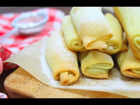 Творожные Трубочки с Орехами / Печенье СИГАРЕТКИ