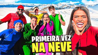 A PRIMEIRA VEZ DELES NA NEVE!!!