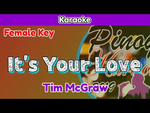 It’s Your Love by Tim McGrew (Karaoke : Female Key)