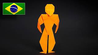 Como Fazer um Humano de Origami com Papel