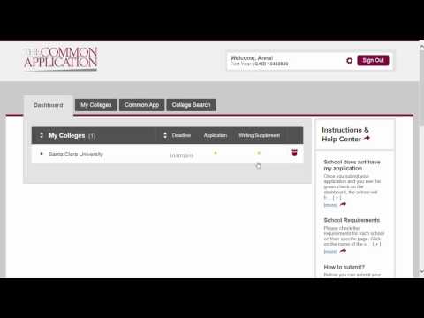 Common Application walkthrough part 7: College...