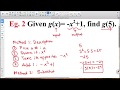 Exploring Function Notation in Quadratic Functions