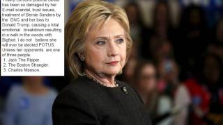You Blew It Hillary....
