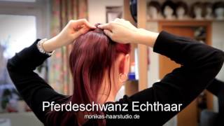 Monikas Haarstudio Pferdeschwanz Kunst  und Echthaar