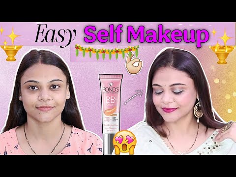 PONDS BB Cream से SELF MAKEUP करने का सबसे आसान तरीका | WEDDING GUEST MAKEUP | SuperBeautyDezires