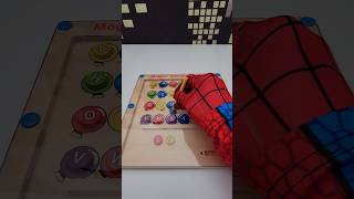 Spidey Hands Teaches How To Spell The Word "Spin" Learning Video For Kids