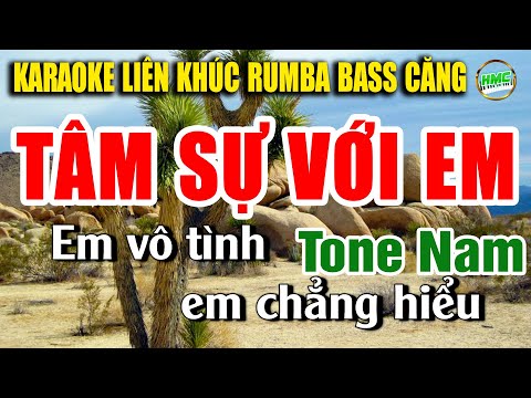 Liên Khúc Karaoke Trữ Tình Tone Nam Dễ Hát | NHẠC XƯA BOLERO TOÀN BÀI HAY – TÂM SỰ VỚI EM