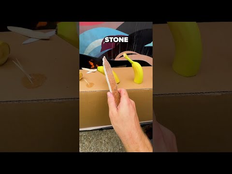 Can a Wooden Knife Slice a Banana on Fire? 🔥🍌