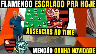 GLOBO ESPORTE FLAMENGO HOJE! MENGÃO ESCALADO PRO JOGO CONTRA O CORITIBA! NOTICIAS DO FLAMENGO HOJE!