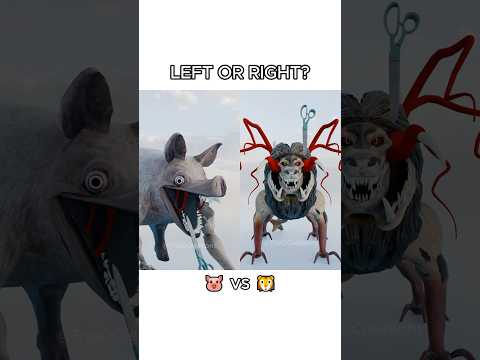 Zoochosis!!! 🐖 vs 🦁 Left or right?