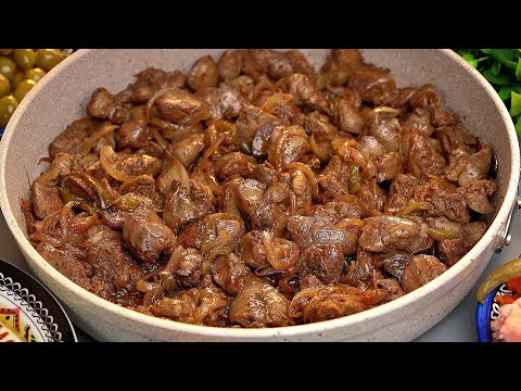 قلاية كبدة وسلطة غزاوية وحمص 🥣🥙 أكلة النواشف اللي اسبوعيا لازم اعملها وكيف اخلي الكبدة بدون زنخة